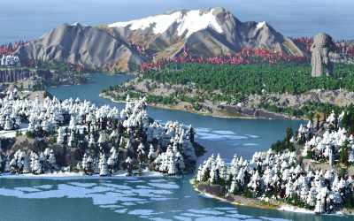 Ixellior – RTX Map – From Arctic to Desert Volcano [3k, Download, 1.16+, Multibiome, Java & Bedrock, Minecraft  Survival World / RPG Map]